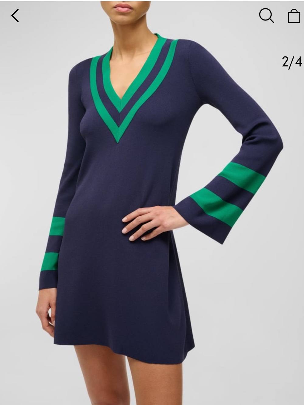 STAUD Sunshine Flare Sleeve Dress